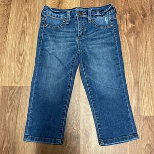 Joes Jeans Girls Renah Ever Blue Straight Leg Cropped Denim Size 8 Medium Wash